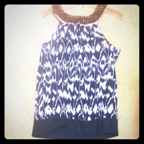Tops - Blue tribal patterned Blouse