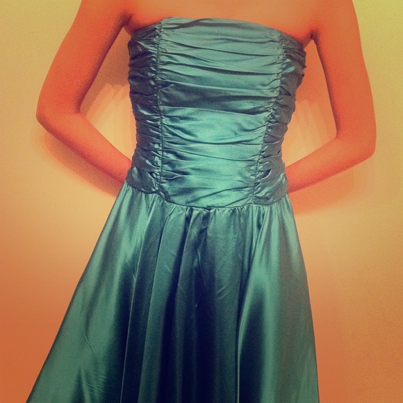 REDUCED Vintage Teal Dress with Jacket