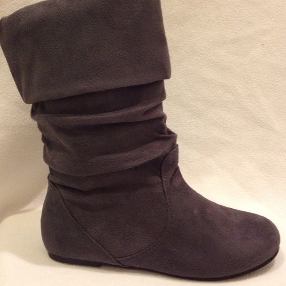 Sold!!!! Grey Suede low cut boots