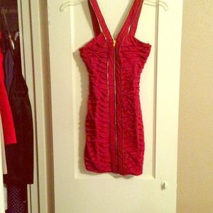 🚫SOLD🚫 Brick red zipper dress.