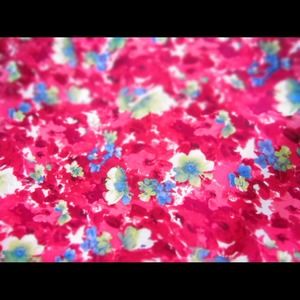 Hi low floral maxi skirt