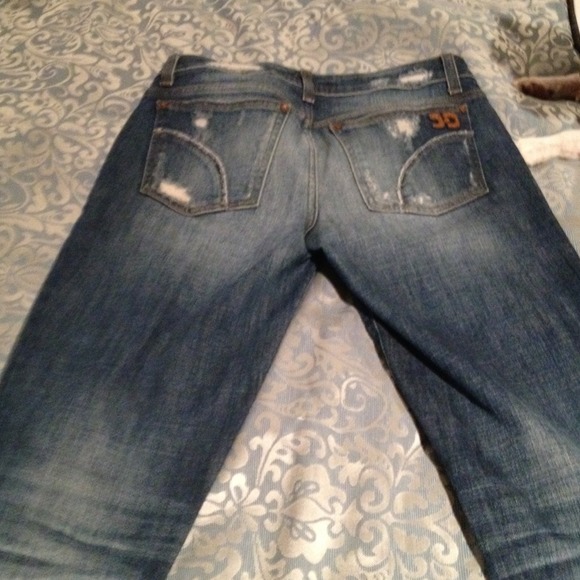 Distressed joes jeans