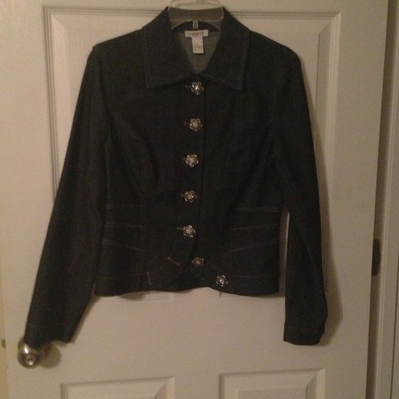 🔥Designer Fitted Indigo Denim Jacket/Blazer  New!