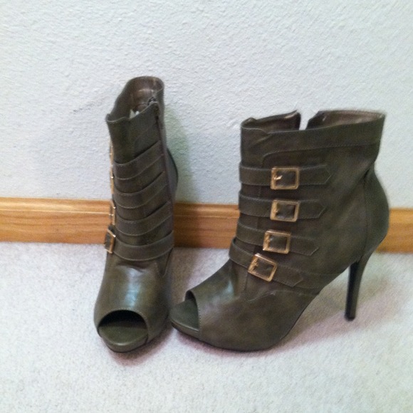 Olive green boots