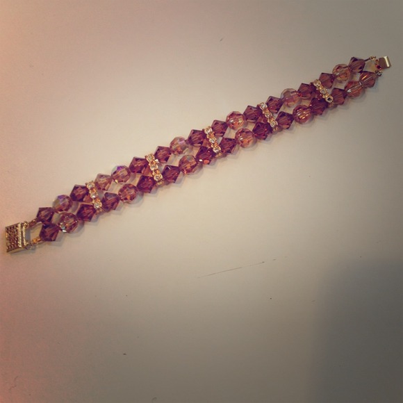 Chocolate Brown Crystal Bracelet