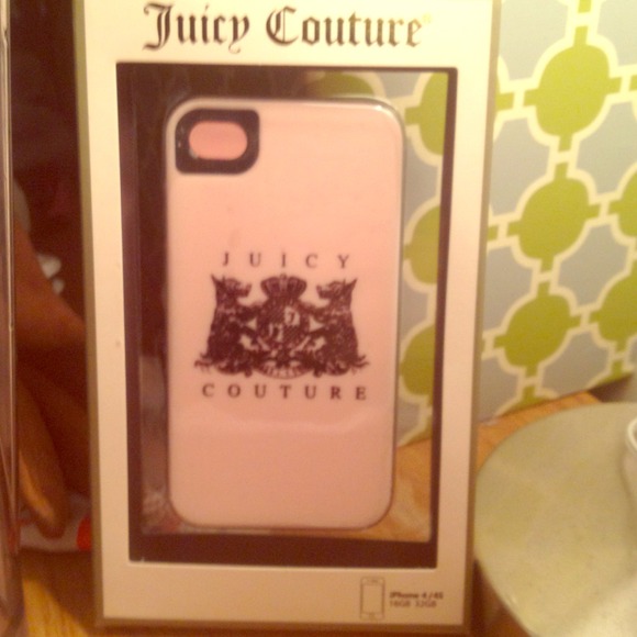 Juicy couture pink puppy iPhone 4/4s case