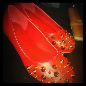 Red Shoedazzle flats