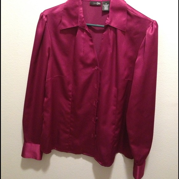 New wine color shirt.