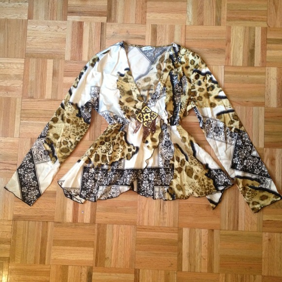 Floral/Animal Print Top