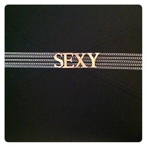 "SEXY" chain belt