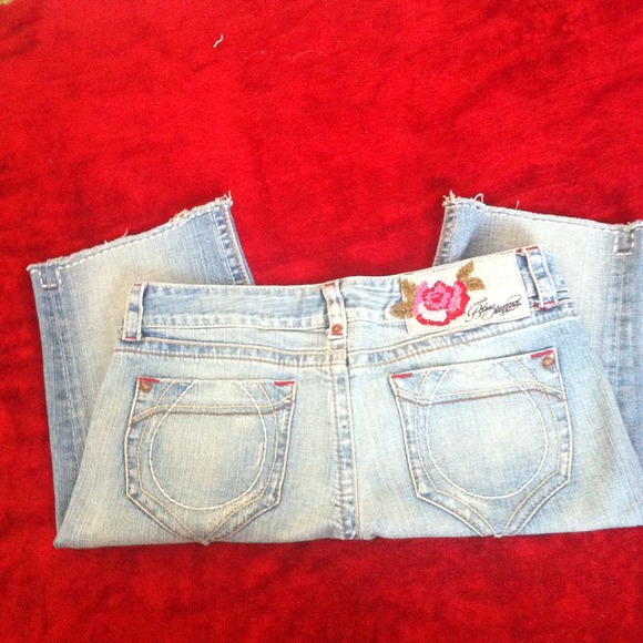 🚫Trade 🚫Blue Tattoo denim shorts