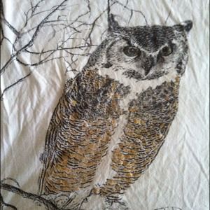 White owl shirt