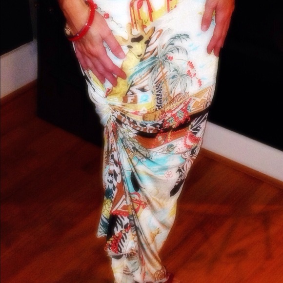 SEXY Blue Marine dress ON SALE - Picture 3 of 4