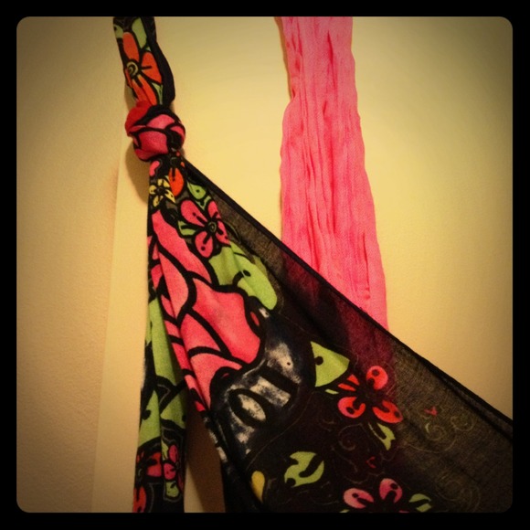 Lot of 2 new Justice for Girls scarves. One NWT