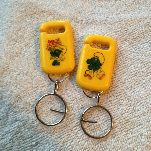 Smurf keyrings