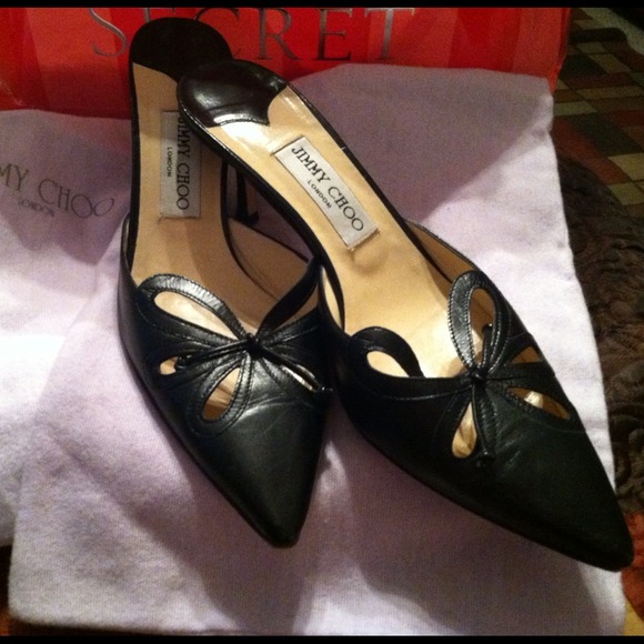 👠JIMMY CHOO BLACK SHOES - Picture 2 of 4