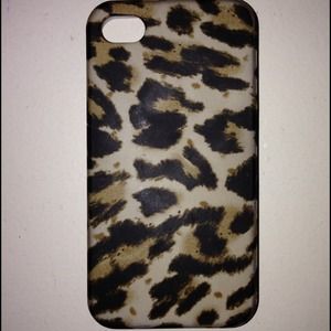 Reduced J. Crew leopard print iphone 4 case