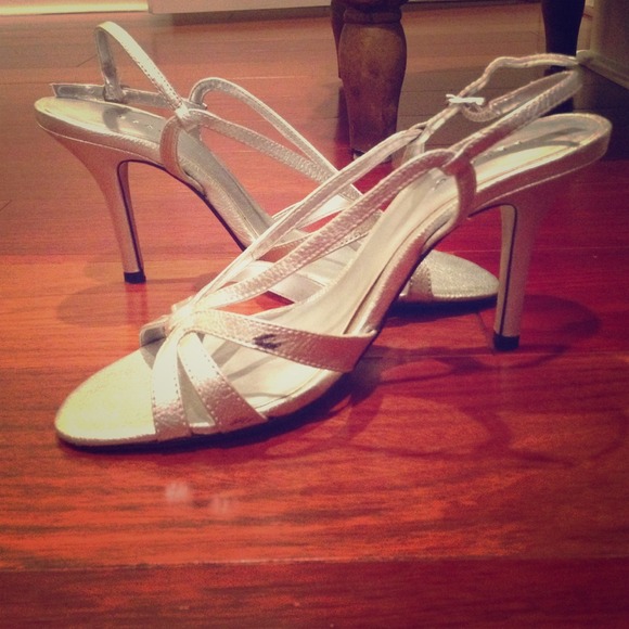 silver heels