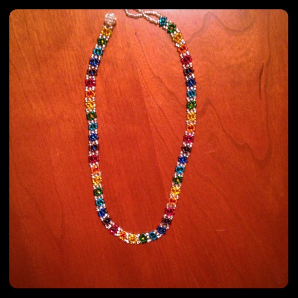 Multicolor beaded necklace - Picture 1 of 1