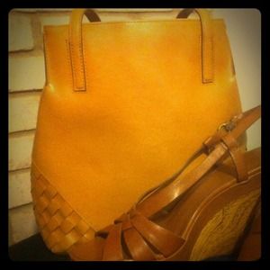 SOLD Woven cross weave purse