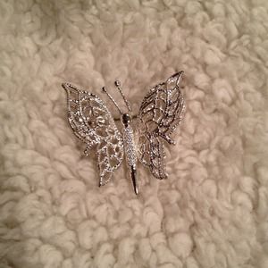 Vintage Silver Monet butterfly pin