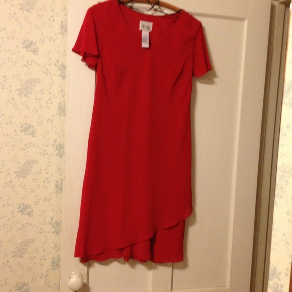 Festive red dress