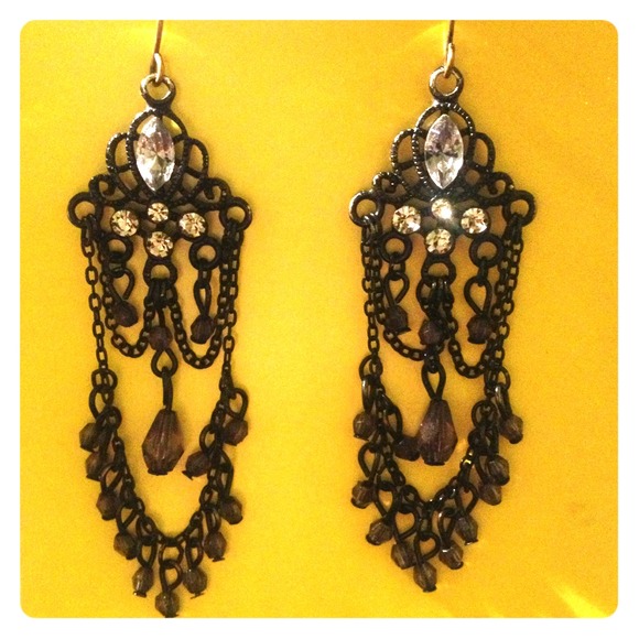 Black earrings