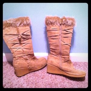 Tan boots