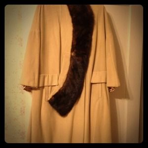 Vintage cashmere car coat.