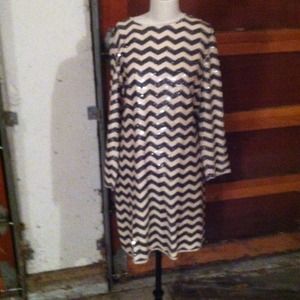 Zig zag sequin dress