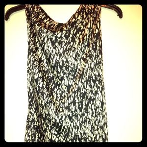 NEW WITH TAGS Beautiful black and ivory top