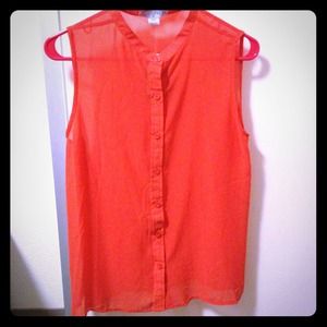 $8 Cotton On sz small, color: mandarin red