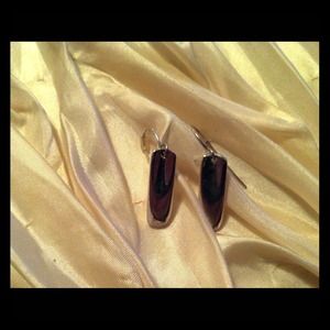 Silver hook earrings