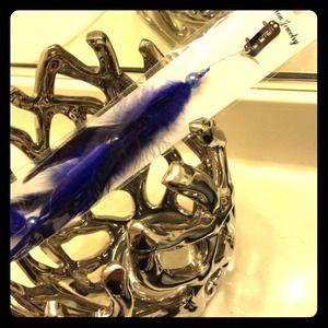 Royal Blue Feather Hair Clip🔴
