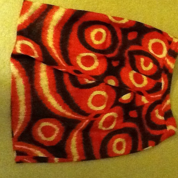 Tory Burch print skirt.