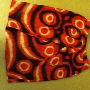 Tory Burch print skirt.