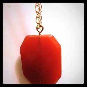 Red stone necklace
