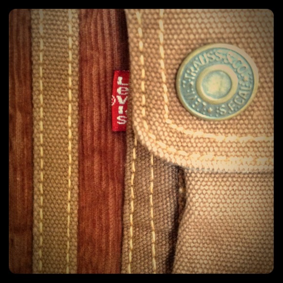 Brown corduroy purse