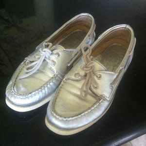 Sperry Top Sider Metallic Silver