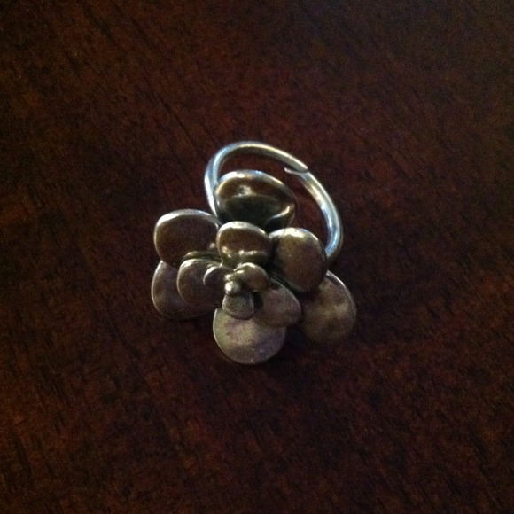 Adjustable flower petal ring.