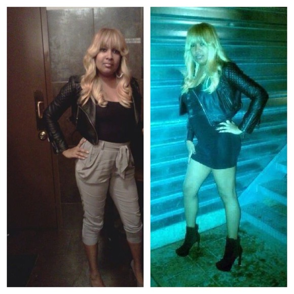 Leather jacket can be worn with anything