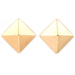 Gold Pyramid Studs