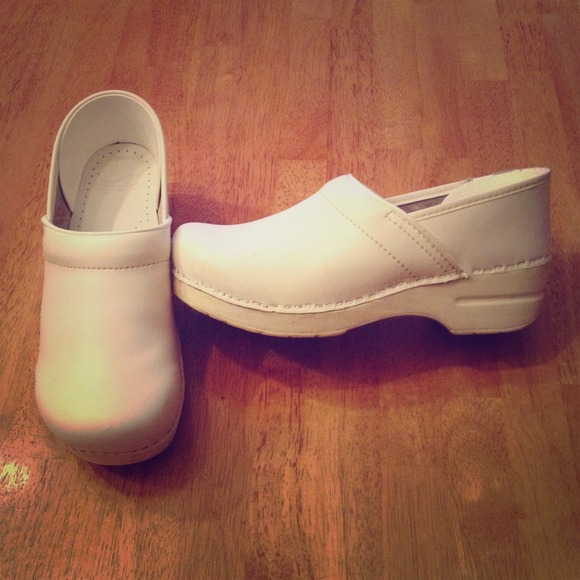 Dansko white leather