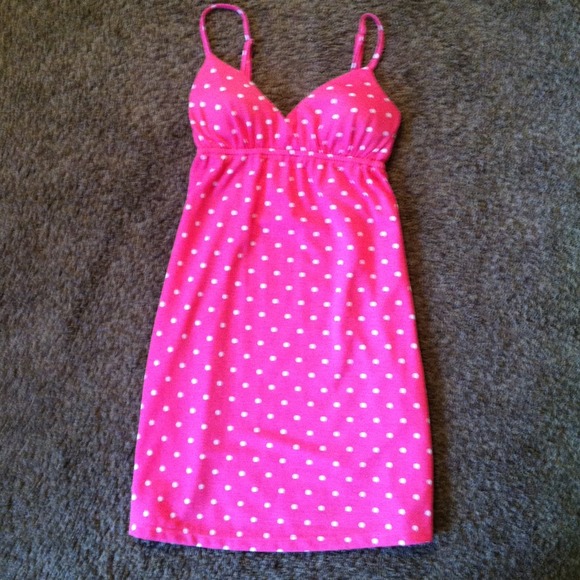 Pink polka dot Love Rocks dress new!
