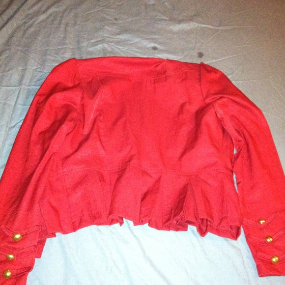 Red Military blazer - Picture 2 of 2