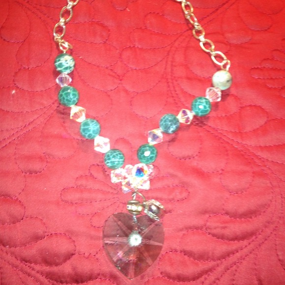 Swarovski Crystal & Semi Precious Stone Necklace