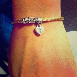 Silver and Gold Cable Bracelet