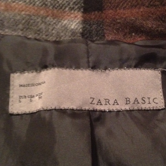 REDUCED! "ZARA" plaid coat - Picture 3 of 4