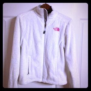 North Face White Breast Cancer Osito Jacket Small
