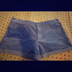 Blue Corduroy shorts.